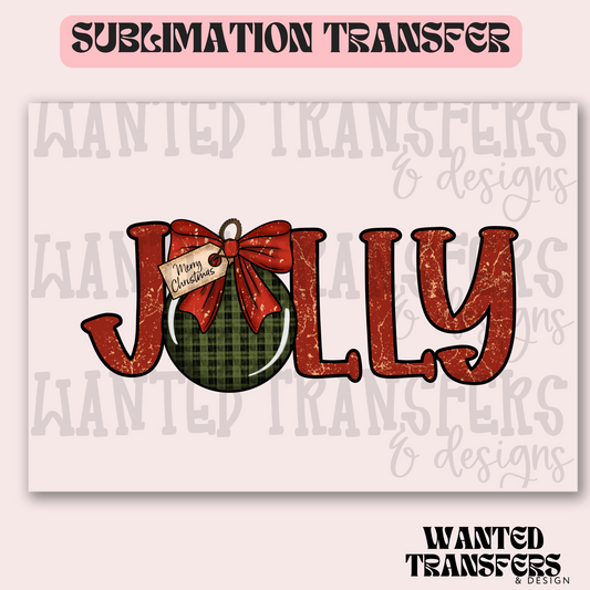 Christmas Jolly Exclusive Sublimation Transfer