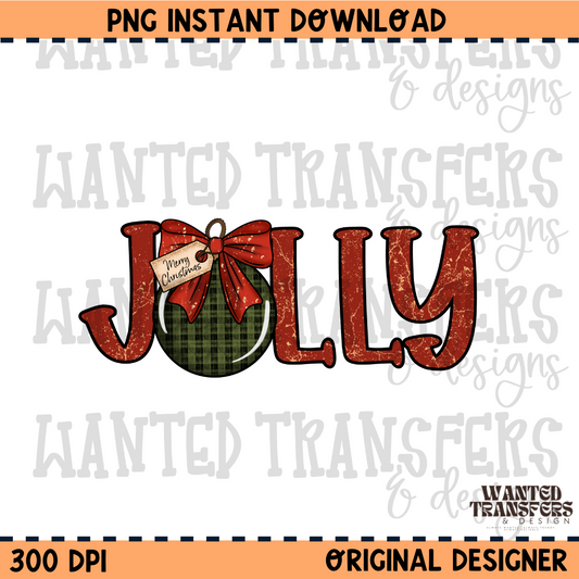 Christmas Jolly PNG Digital Download