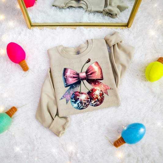 Christmas Cherries DTF Transfer