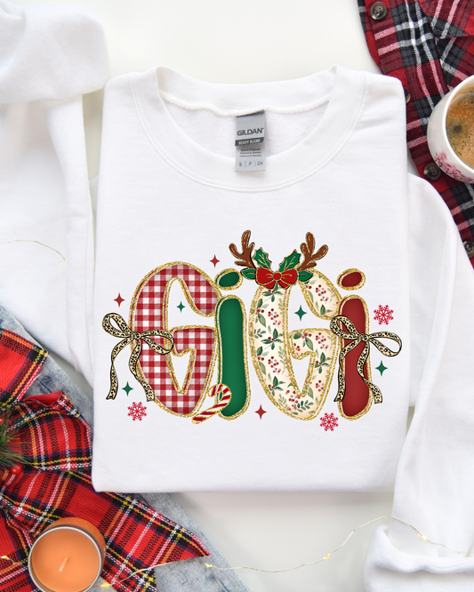 Christmas Gigi DTF Transfer