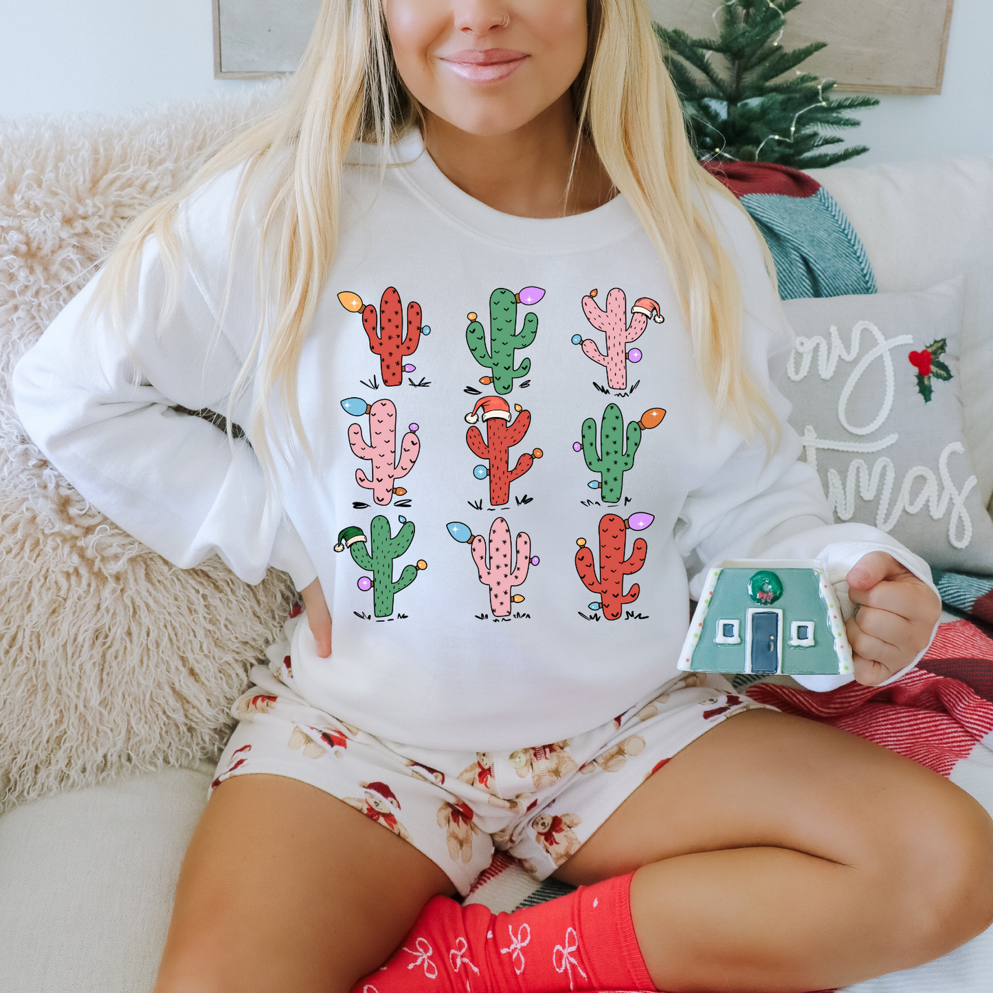 Christmas Cactuses DTF Transfer