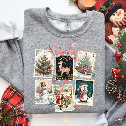 Christmas Stamps DTF Transfer