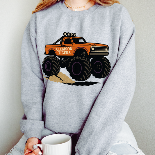 Monster Truck Game Day Clemson Tigers DTF Transfer