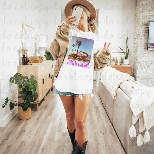 Coastal Cowgirl DTF Transfer