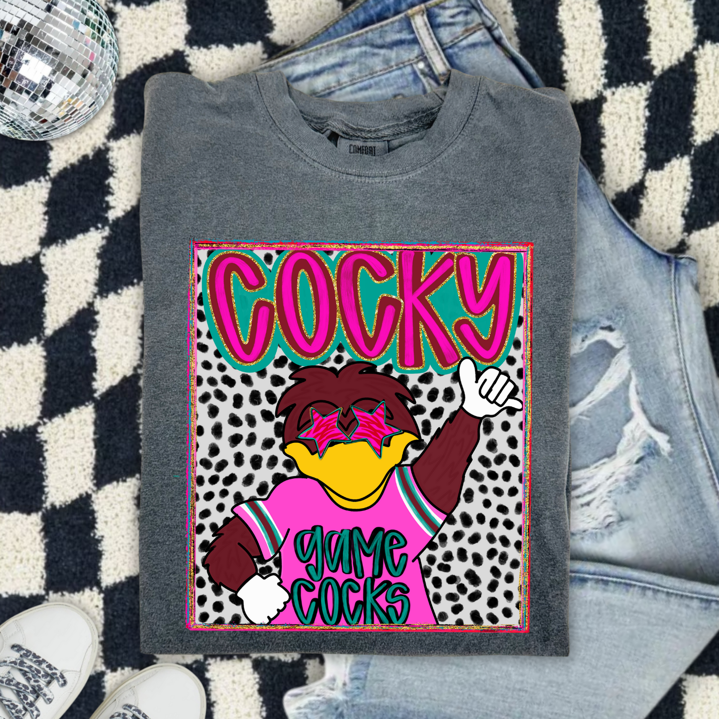 Preppy Cocky (Pink) DTF Transfer