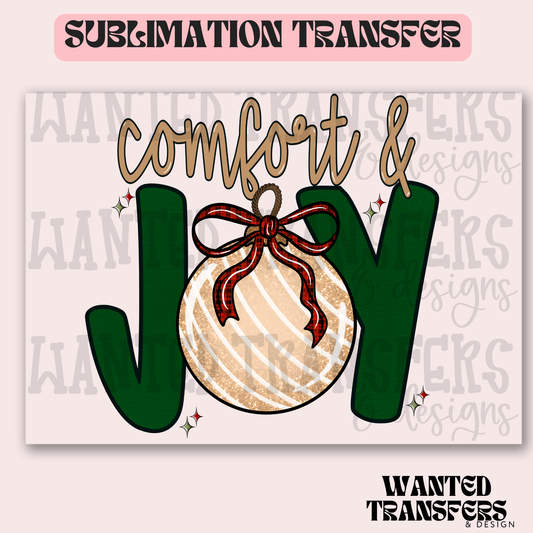 Comfort & Joy Exclusive Sublimation Transfer