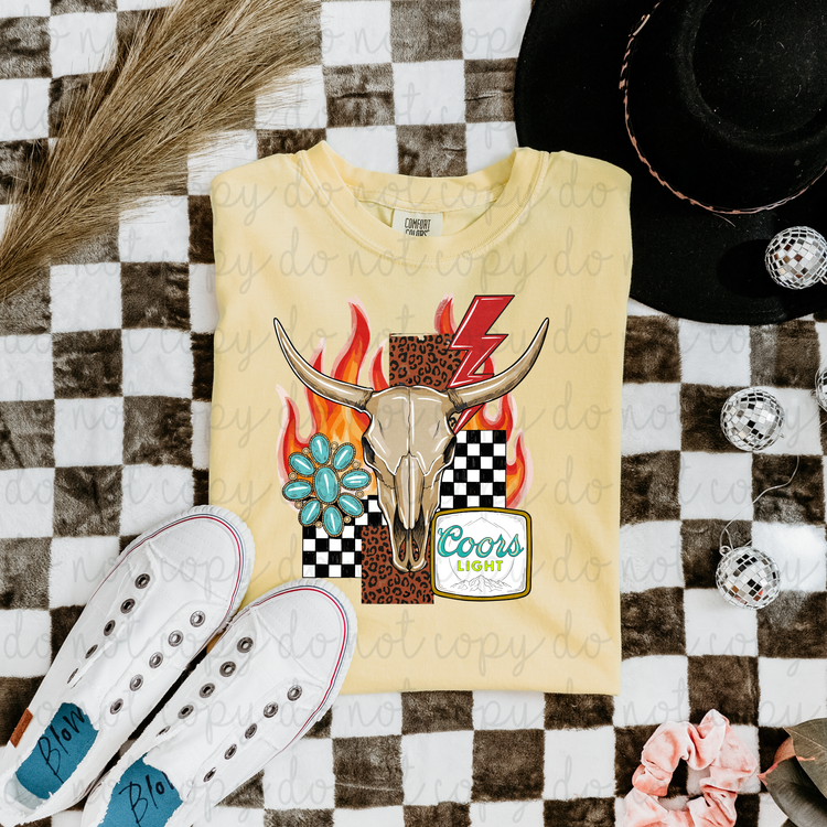 Coors Bull DTF Transfer