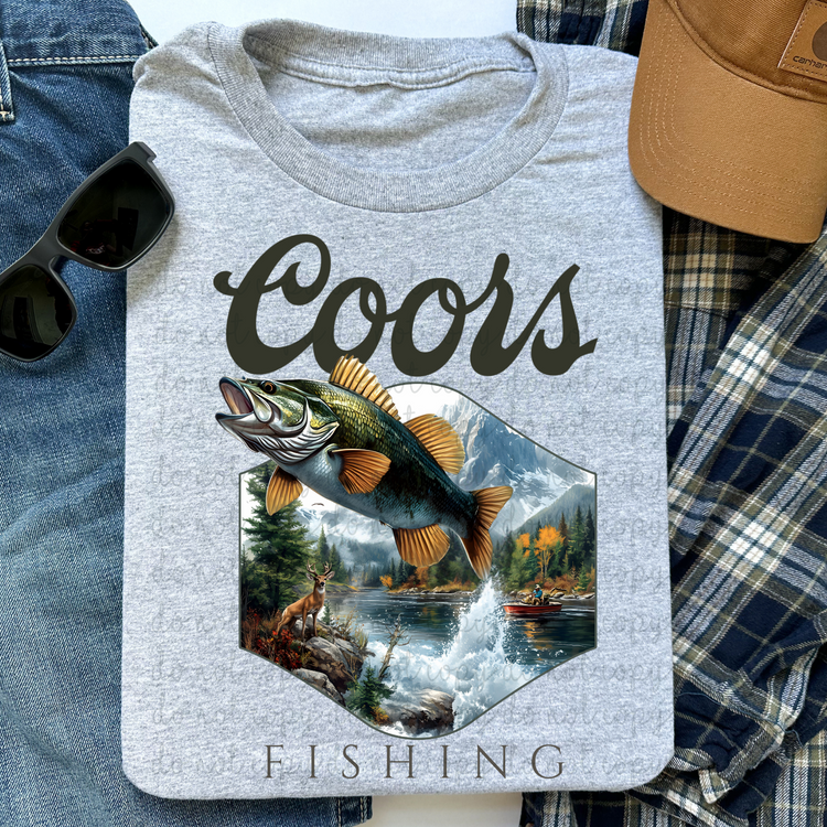 Coors Fishing DTF Transfer