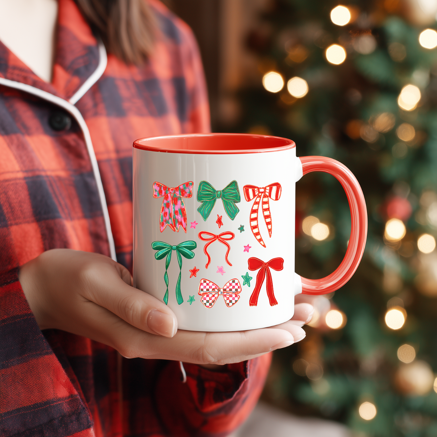 Coquette Christmas Bows UV Decal Sticker