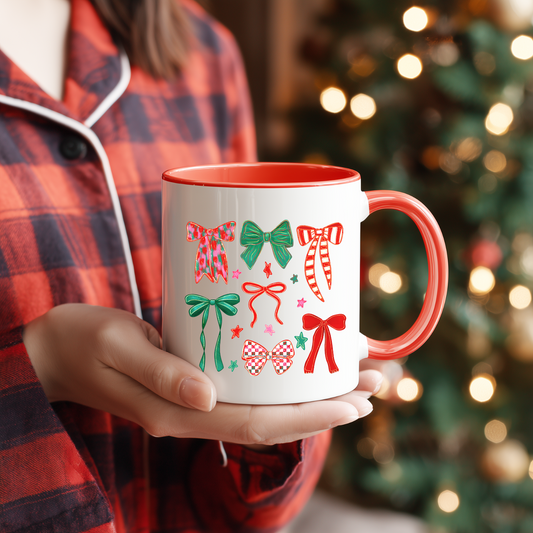 Coquette Christmas Bows UV Decal Sticker