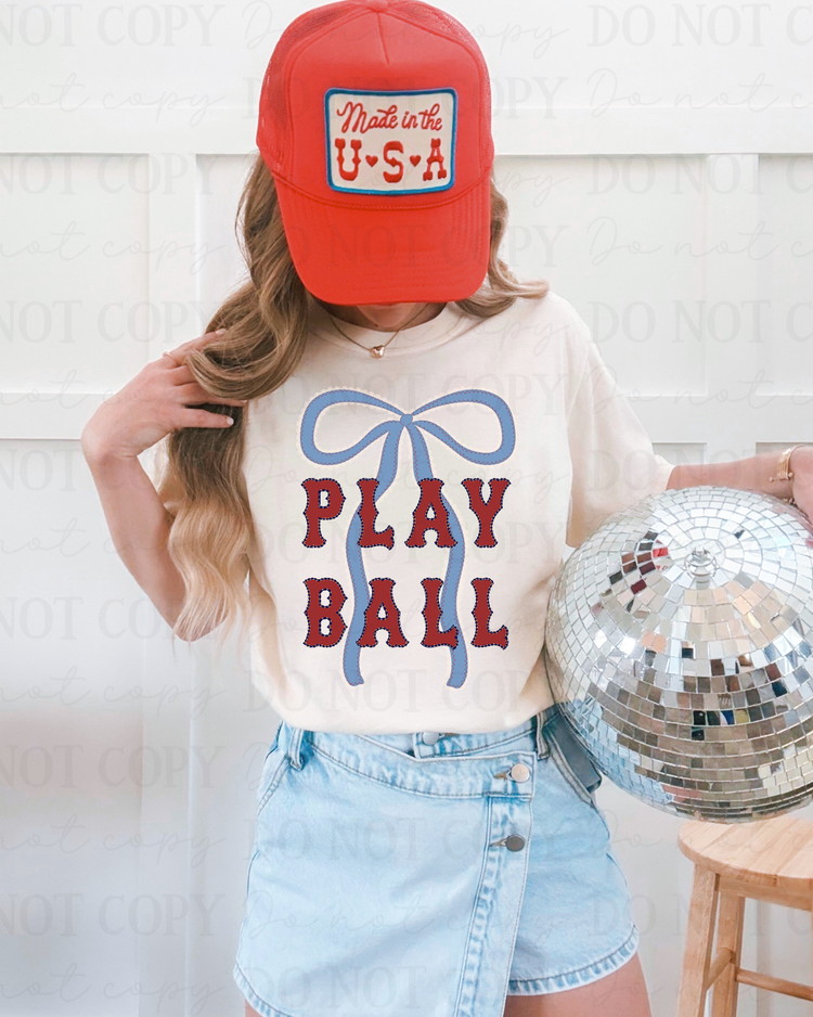 Coquette Play Ball DTF Transfer