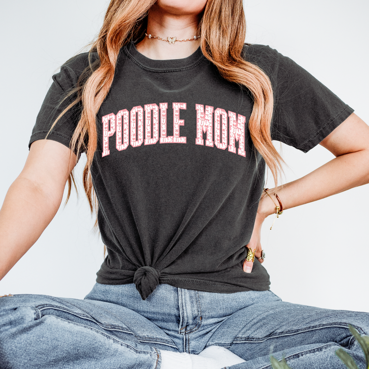 Coquette Poodle Mom DTF Transfer