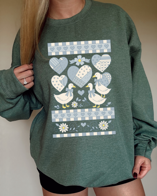 Grandma's Closet Country Geese DTF Transfer