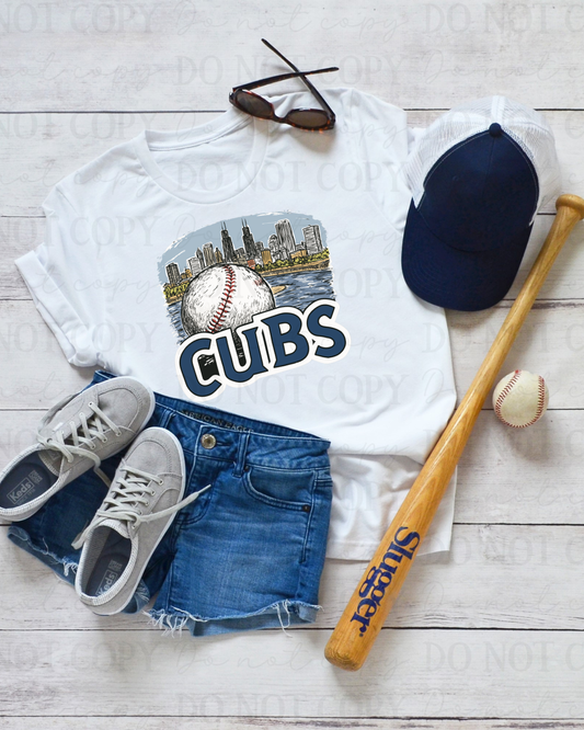 Baseball Cubs DTF Transfer