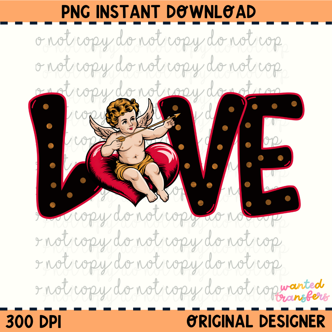 Cupid Love Valentine's PNG Digital Download