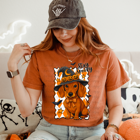 Spooky Dachshund DTF Transfer