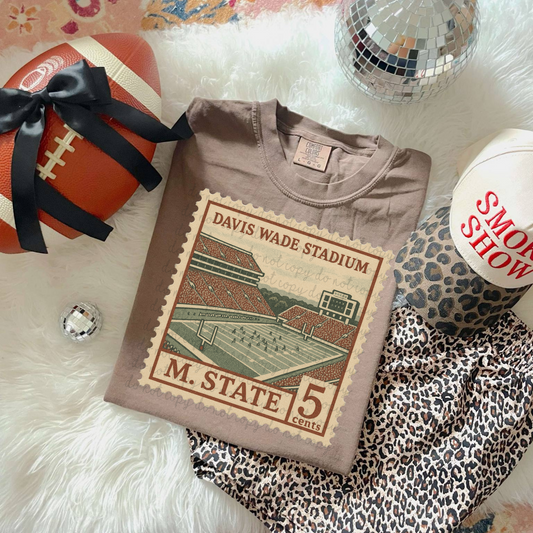 Vintage Stamp Davis Wade Stadium DTF Transfer