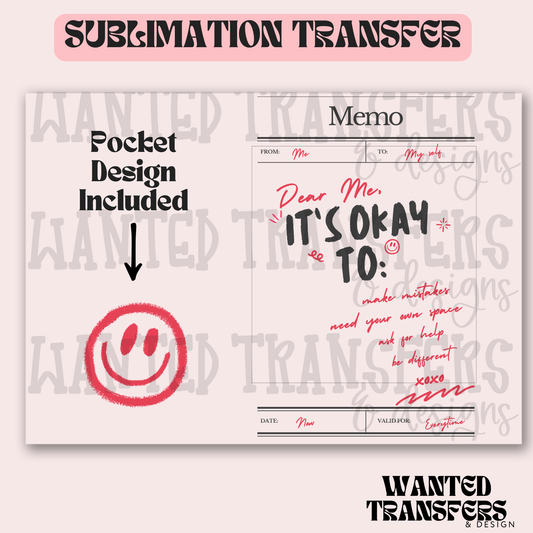 Dear Me Exclusive Sublimation Transfer