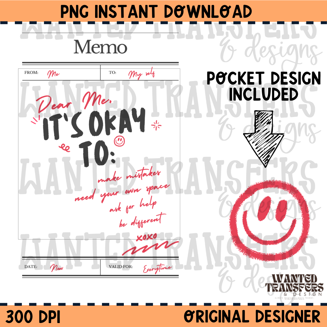 Dear Me PNG Digital Download