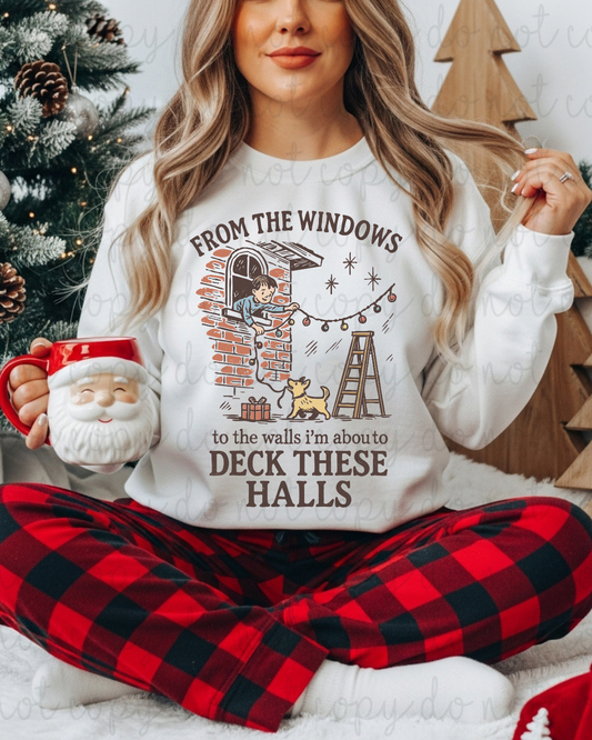Deck The Halls DTF Transfer