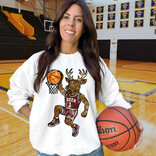 Deer Maroon DTF Transfer