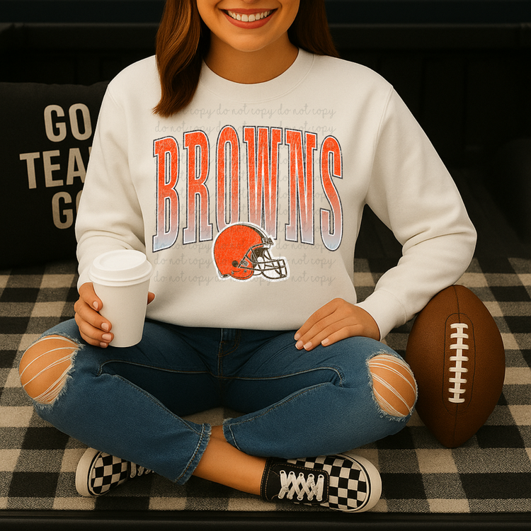 Distressed Browns DTF Transfers