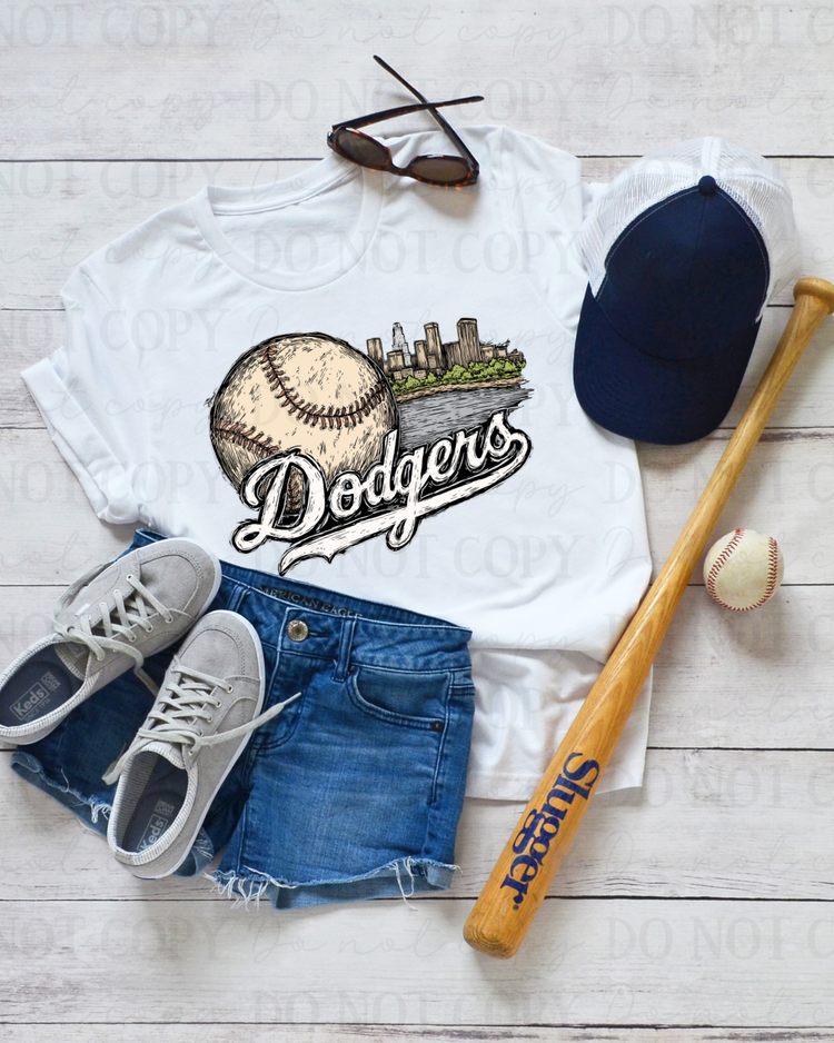 Baseball Dodgers DTF Transfer