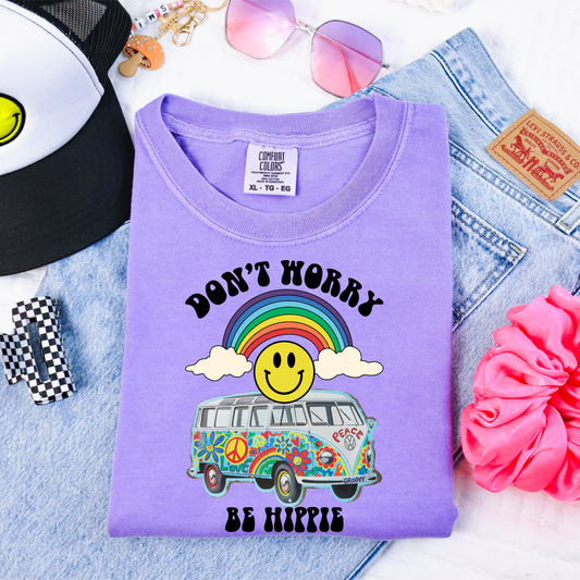 Don't Worry Be Hippie DTF Transfer
