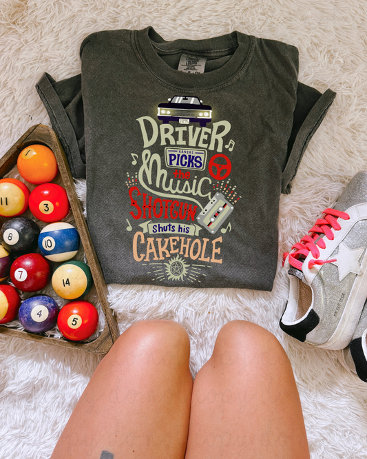 Driver Shuts His Cakehole DTF Transfer