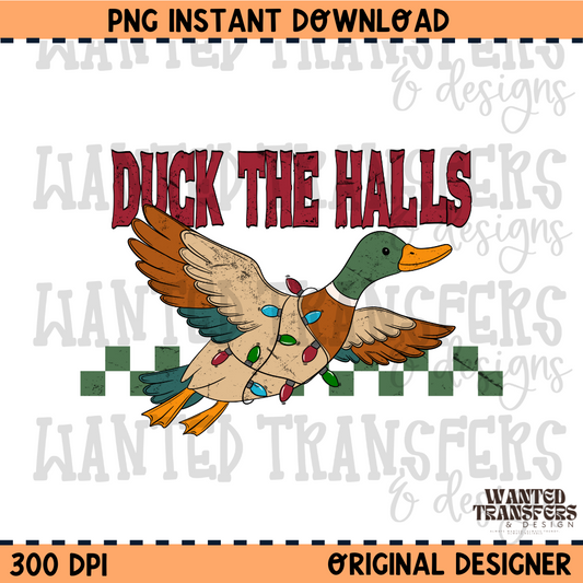 Duck The Halls PNG Digital Download