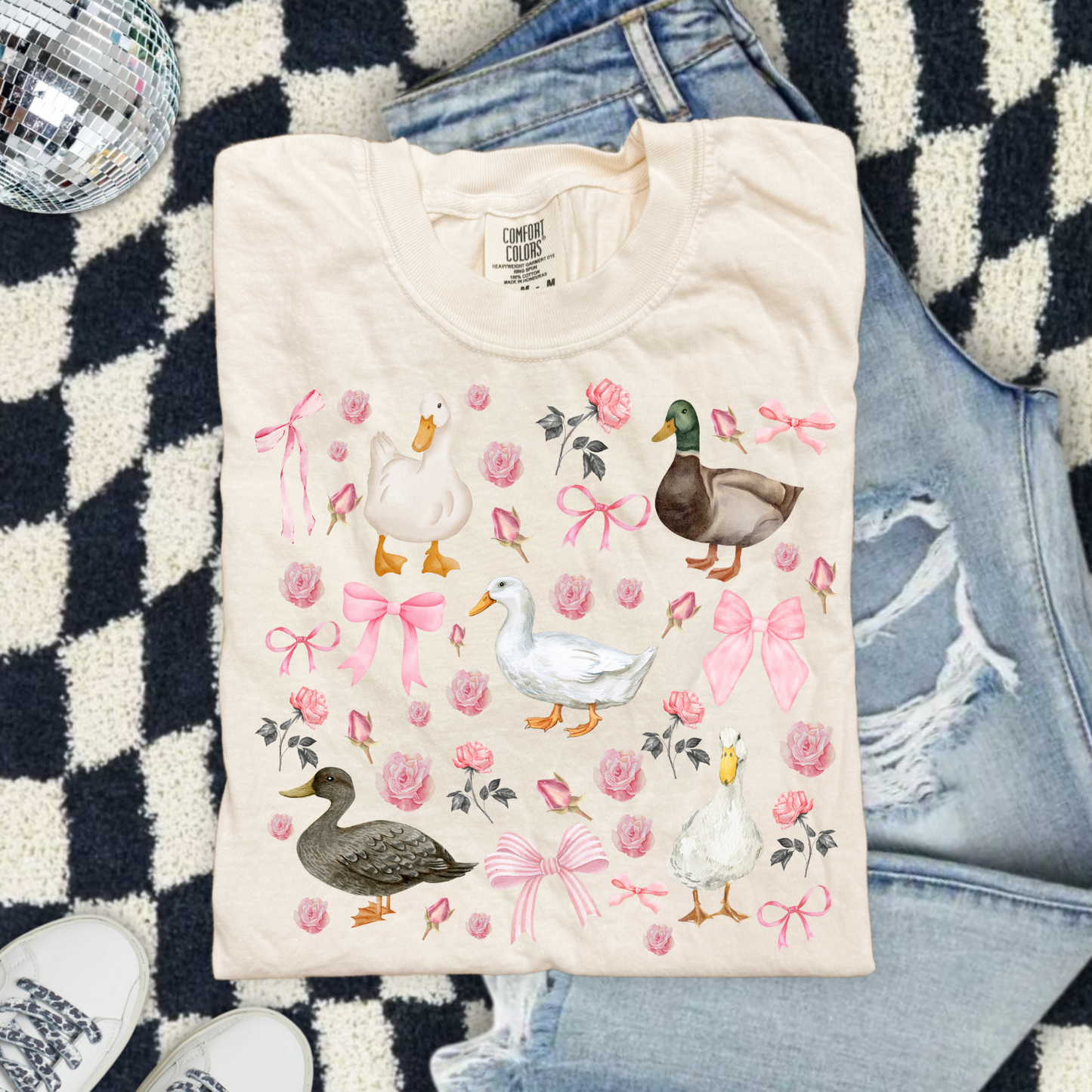 Duck Pink Coquette DTF Transfer