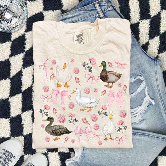 Duck Pink Coquette DTF Transfer