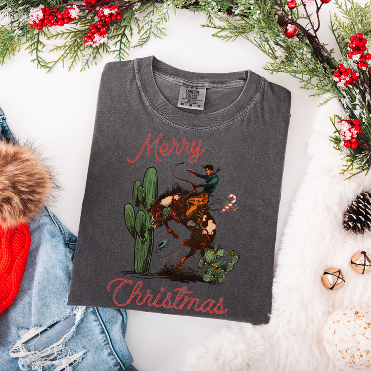 Western Merry Christmas DTF Transfer