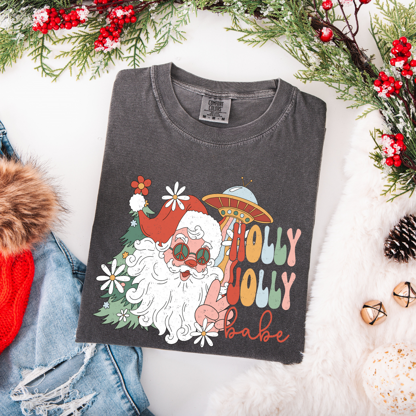 Holly Jolly Babe DTF Transfer