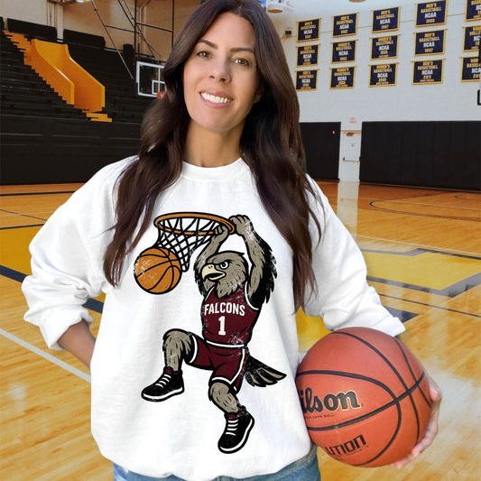 Falcons Maroon White DTF Transfer