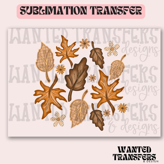 Fall Leaves Exclusive Sublimation Transfer