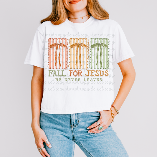 Fall For Jesus DTF Transfer