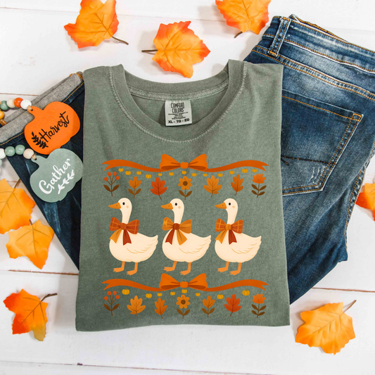 Fall Geese DTF Transfer