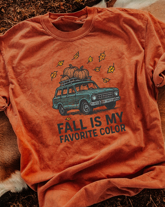 Fall Is My Favorite Color Car DTF Transfer