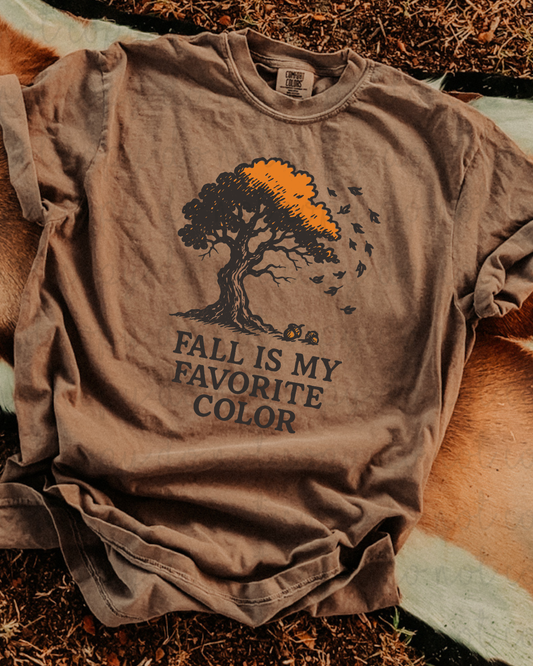 Fall Is My Favorite Color Tree DTF Transfer