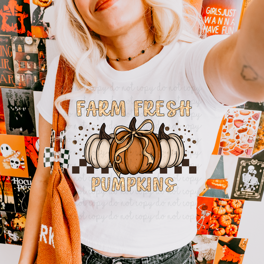 Farm Fresh Pumpkins DTF Transfer