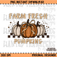 Farm Fresh Pumpkins PNG Digital Download