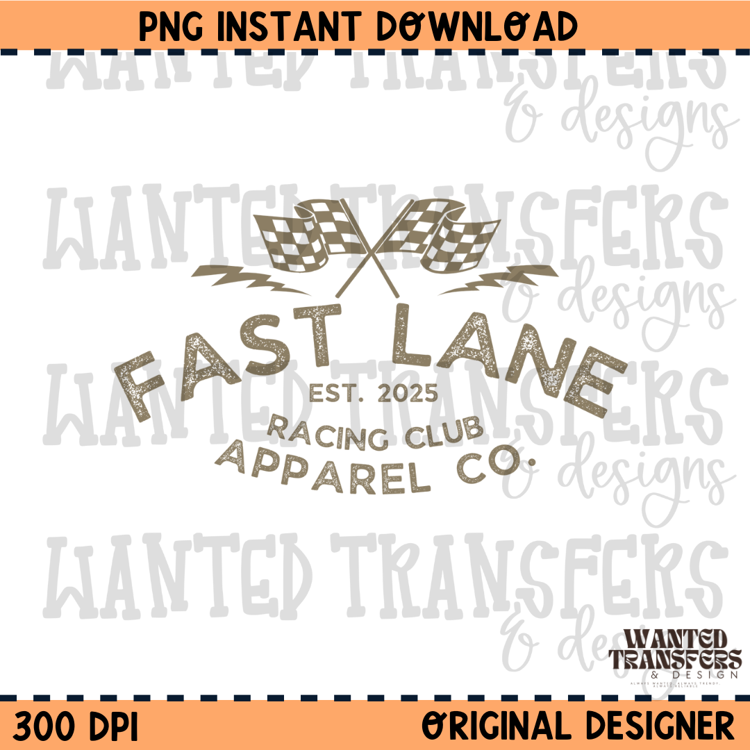 Fast Lane PNG Digital Download