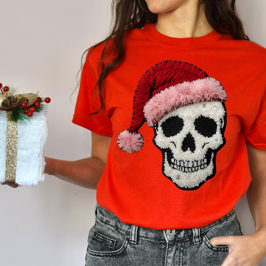 Faux Yarn Christmas Skeleton DTF Transfer