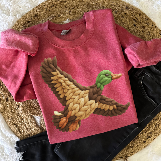 Faux Yarn Duck DTF Transfer