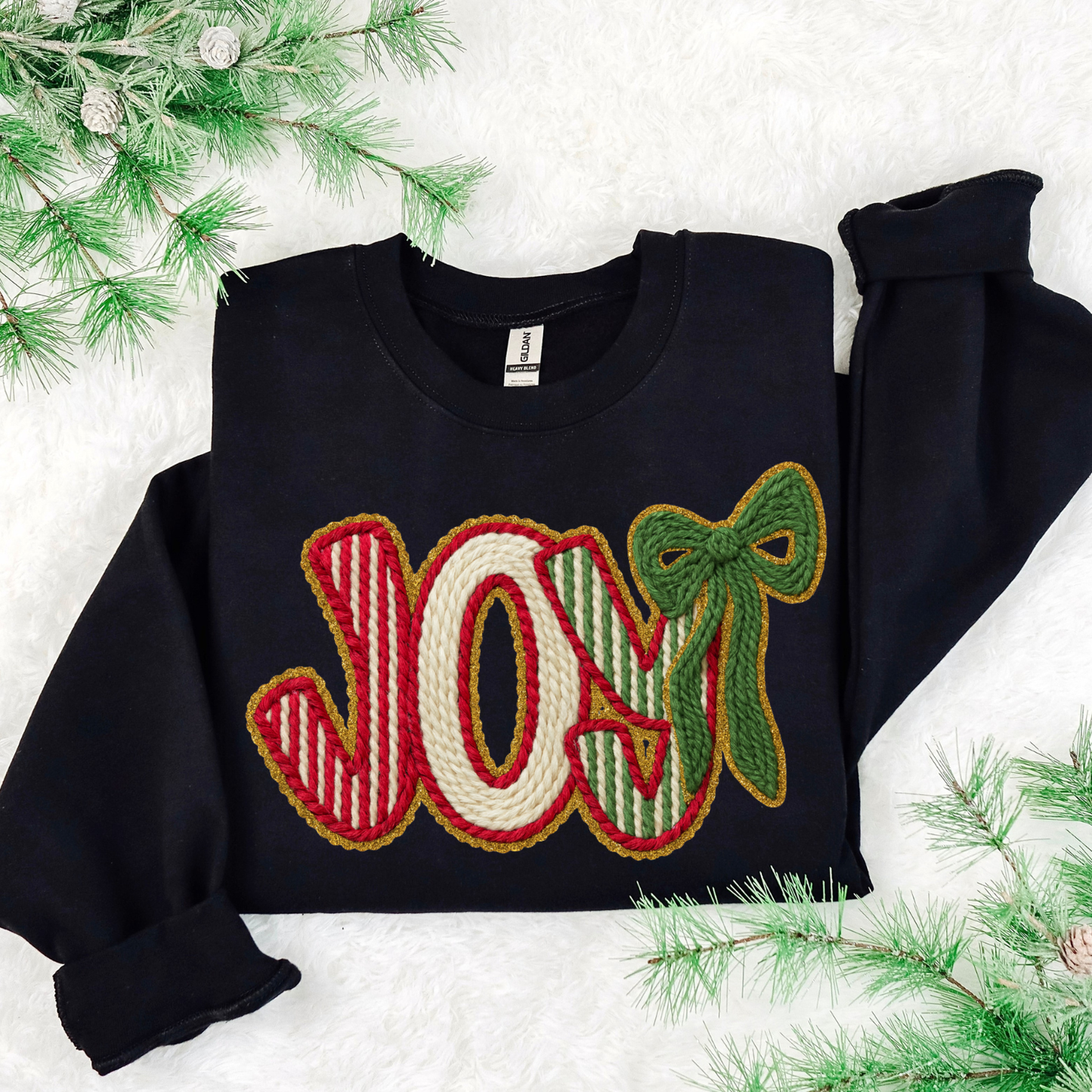 Faux Yarn Joy DTF Transfer