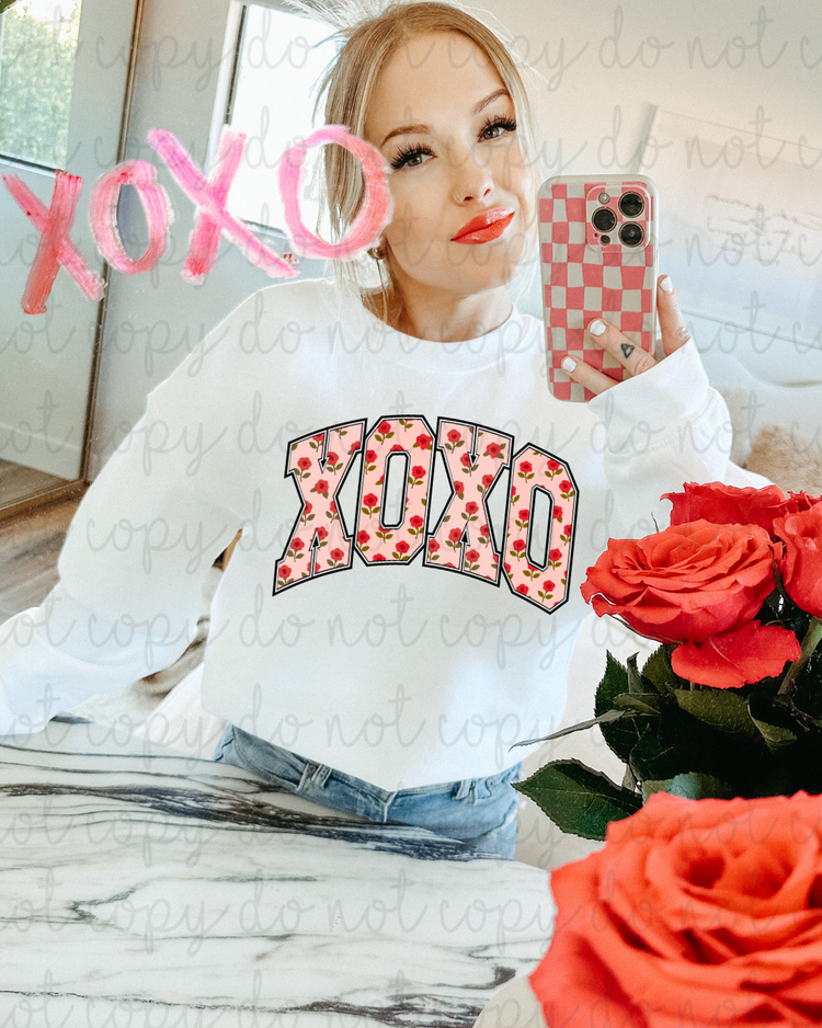 Floral XOXO DTF Transfer