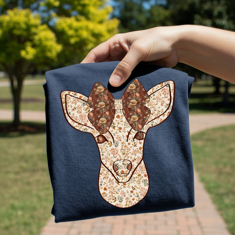 Floral Doe DTF Transfer