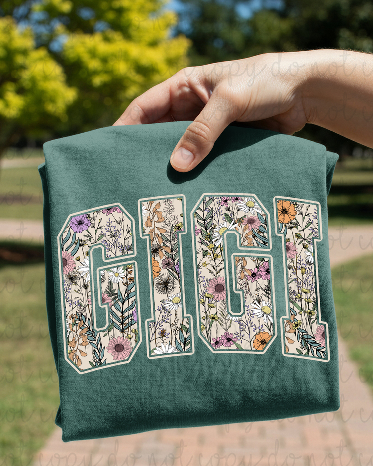 Floral Gigi DTF Transfer