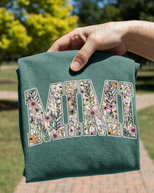 Floral Mimi DTF Transfer